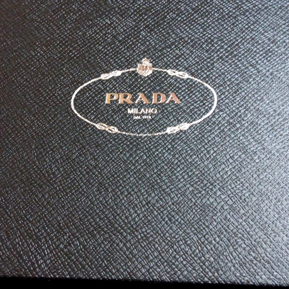 FINAL B4 DONATE.Empty prada Box and dust cover. Last and final